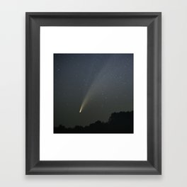 Shooting Comet Wish Framed Art Print