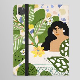 Bathing with Plants iPad Folio Case