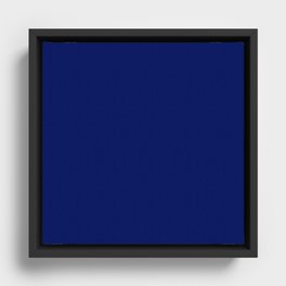 Dark Blue Framed Canvas