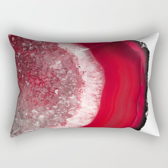 Christmas Red Agate Rectangular Pillow
