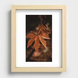 Orange leaf Recessed Framed Print