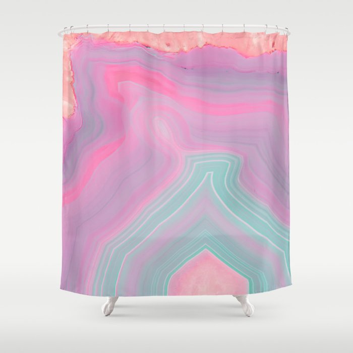 Agate Summer Texture Shower Curtain