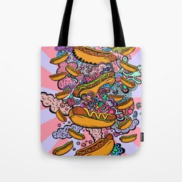 Hot dogs attack Tote Bag