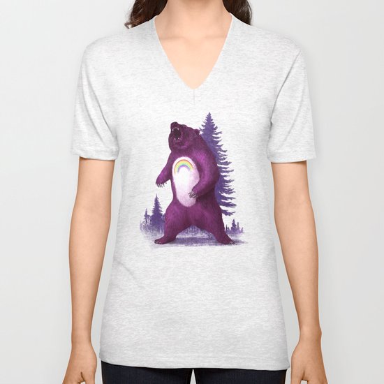 Scare Bear Unisex V-Neck