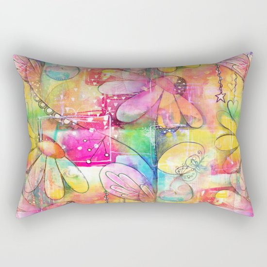 Flowers Dreams Rectangular Pillow