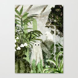There's A Ghost in the Greenhouse Again Canvas Print