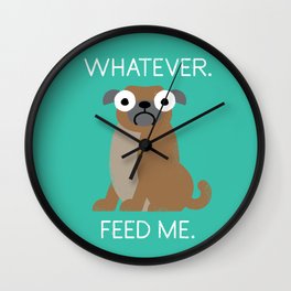 The Pugly Truth Wall Clock
