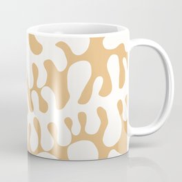 White Matisse cut outs seaweed pattern 7 Mug