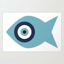 Fish eye Art Print