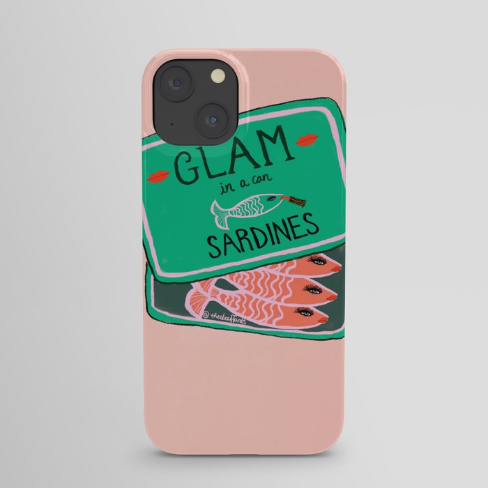 Glam In A Can Sardines iPhone Case