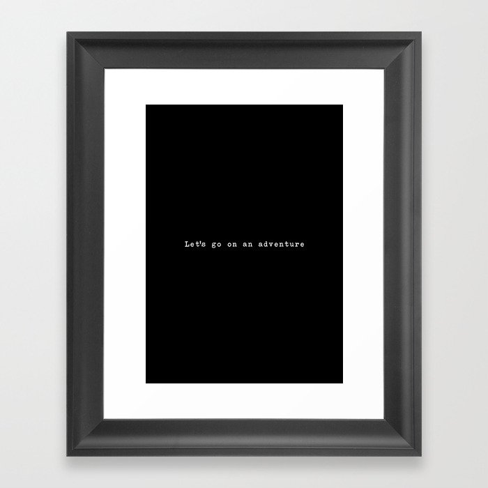 Adventure [Black] Framed Art Print