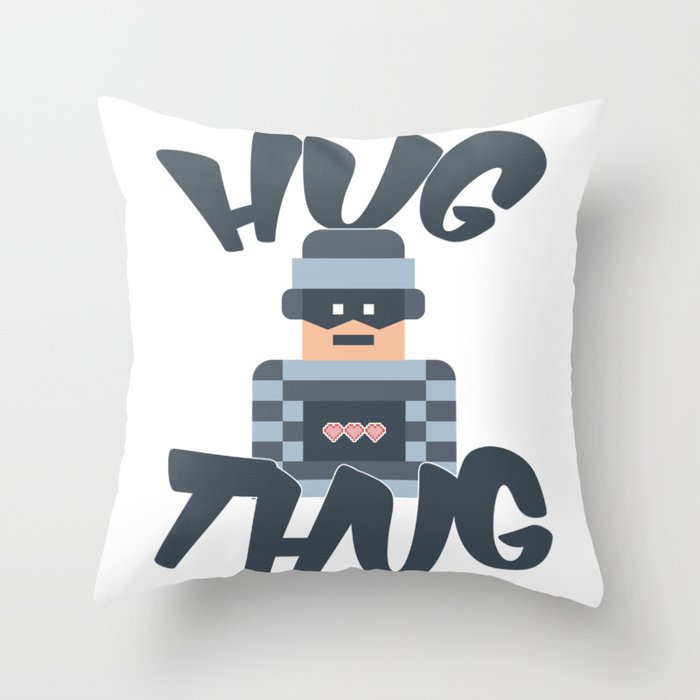 Hug Thug Throw Pillow