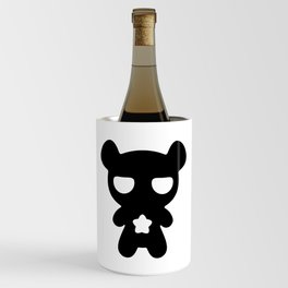 Cute Lazy Bear Black and White Wine Chiller