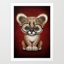 Cat Wearing Glasses Art Prints For Any Decor Style Society6