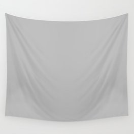 Gray - Grey Solid Color Popular Hues Patternless Shades of Gray Collection Hex #bababa Wall Tapestry
