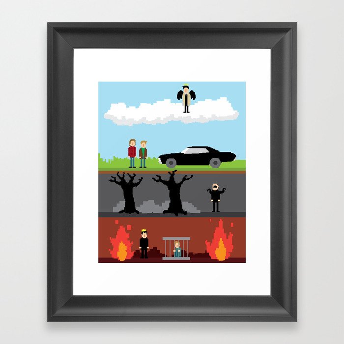 Supernatural - From Heaven and Hell Framed Art Print