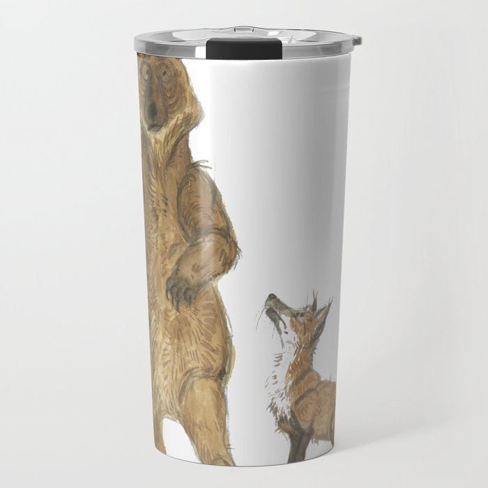 Bear and Fox Travel Mug