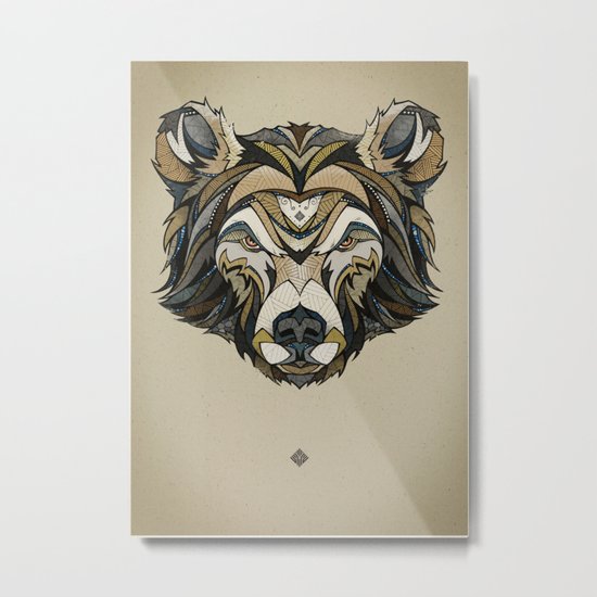 Bear Metal Print