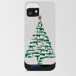 Rifle Weapon Gun Christmas Tree T-Shirt   iPhone Card Case