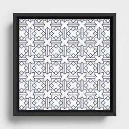 Beautiful Moroccan Pattern Design Framed Canvas