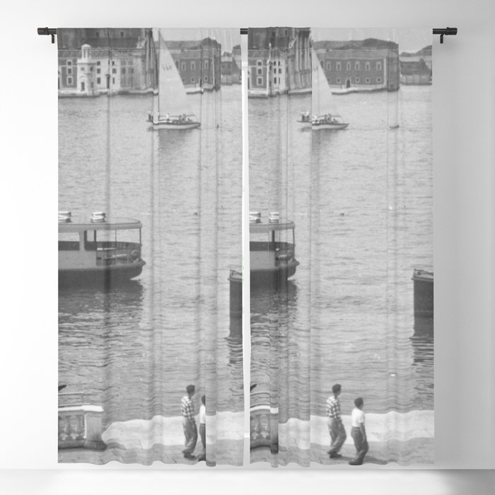 Panoramic view of Venice, Italy, 1950 Blackout Curtain
