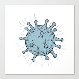 Virus Drawing Canvas Print