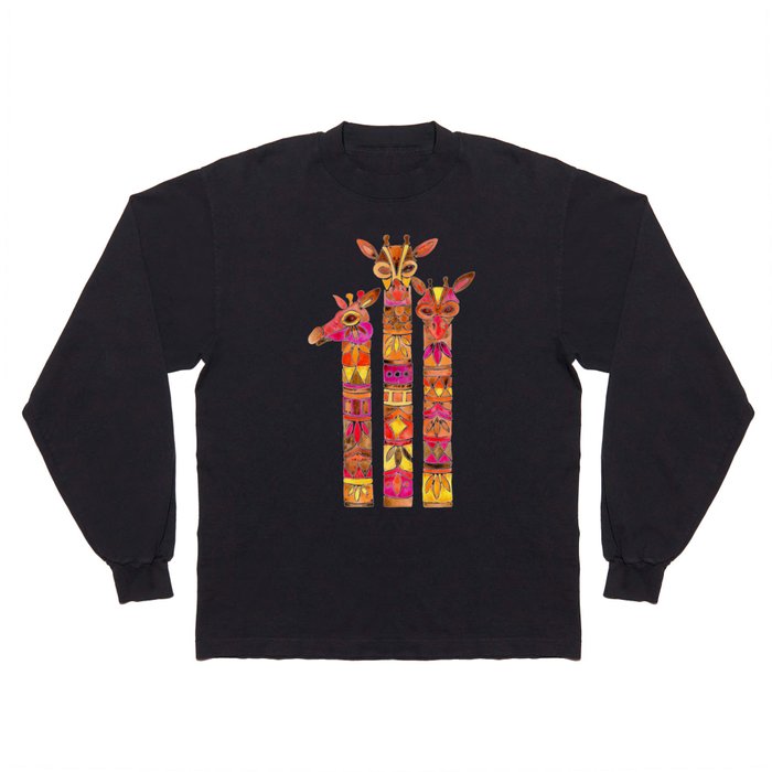 Giraffes – Fiery Palette Long Sleeve T Shirt