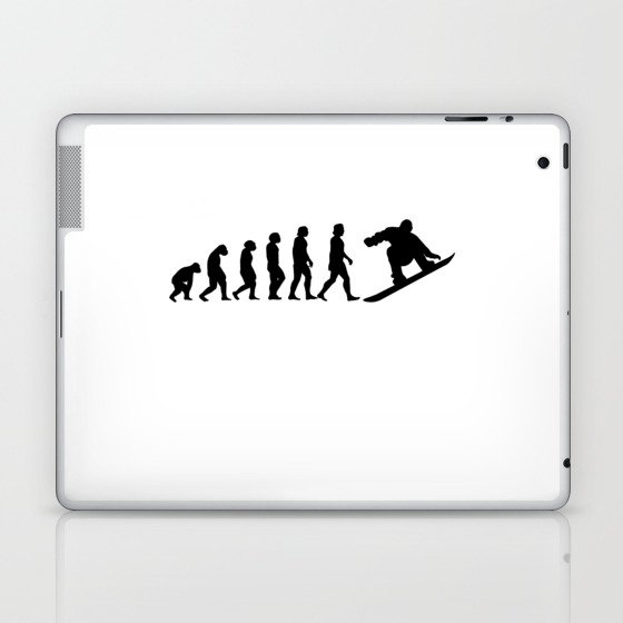 Snowboard Evolution Snowboarding Gift Laptop & iPad Skin