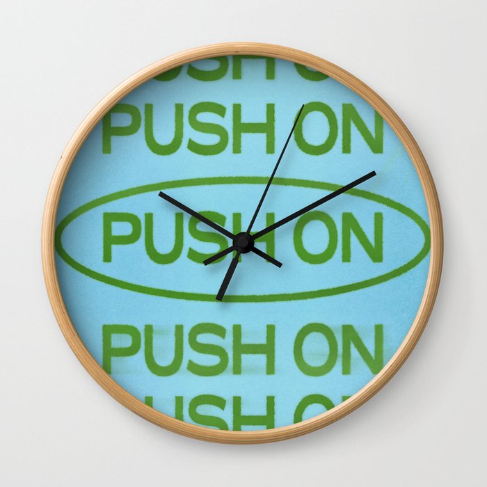 Push On Wall Clock