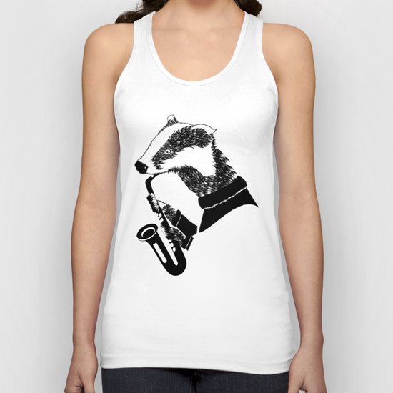 Badger Saxophone Unisex Tank Top