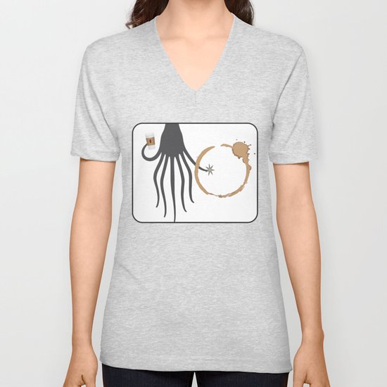 Arrival Heptapod Coffee Unisex V Neck By Ottocova Society6