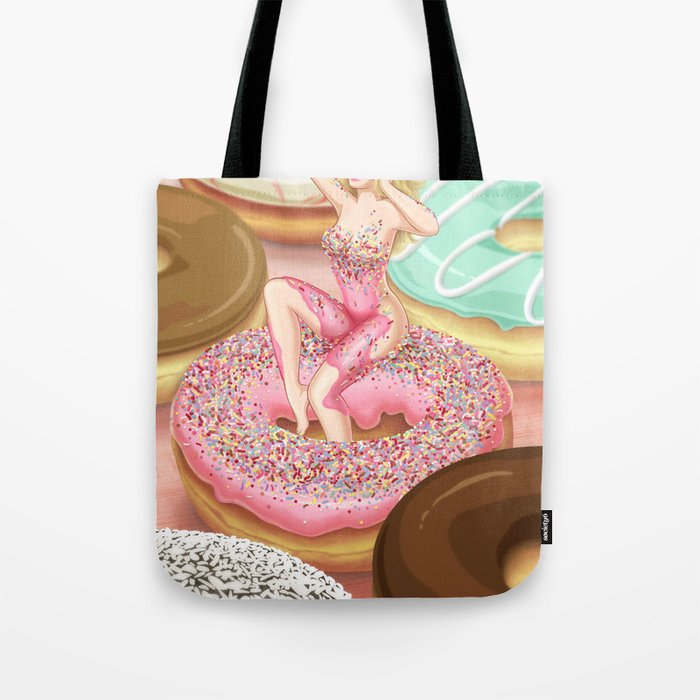 Donut Girl Tote Bag