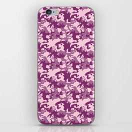 Pink abstract camo pattern  iPhone Skin