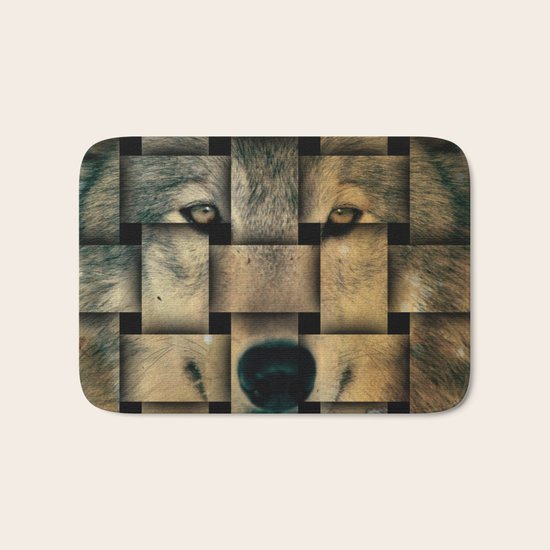 Woven Wolf Bath Mat