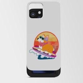 Summer Corgi Surfer Dog iPhone Card Case