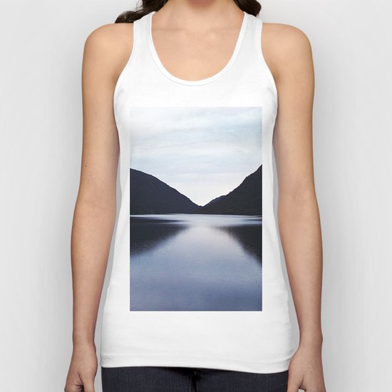 Mountain Lake Reflection Unisex Tank Top