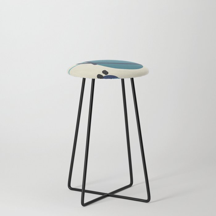 Dots shapes lines 5 Counter Stool