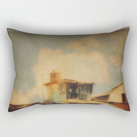 Fisherman Houses Rectangular Pillow