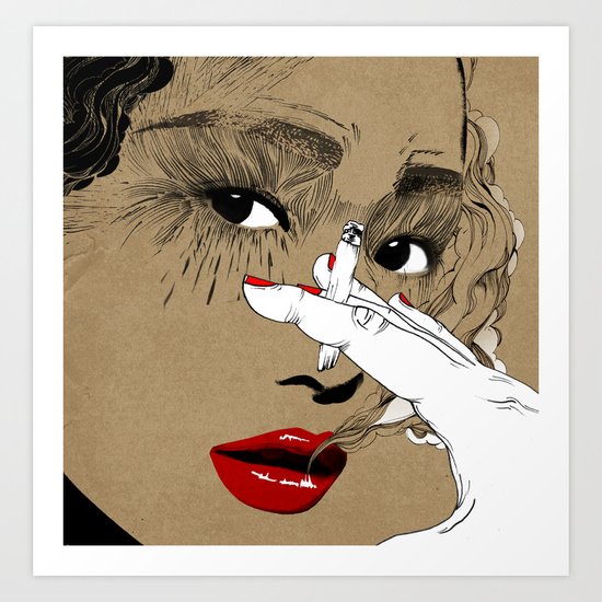 Smoking Art Print