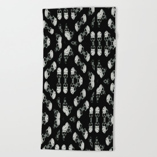 Skull Eclipse Beach Towel