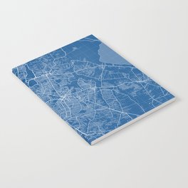 Asuncion City map of Paraguay - Blueprint Notebook