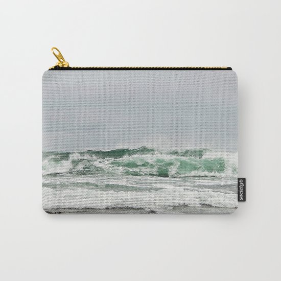 Explosive Green Surf of the St-Lawrence Carry-All Pouch