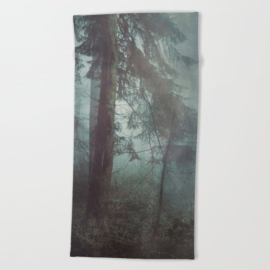 Misty Wilderness Beach Towel