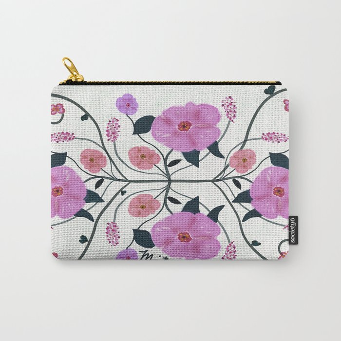 Flowering Vines Carry-All Pouch