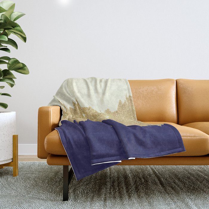 Ivory and sale gold throw blanket
