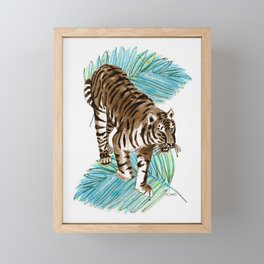 Year of the tiger Framed Mini Art Print