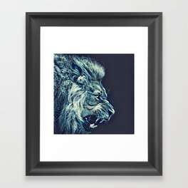 Water Lion Framed Art Print