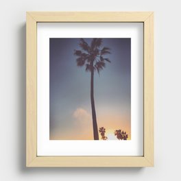 palm tree Recessed Framed Print