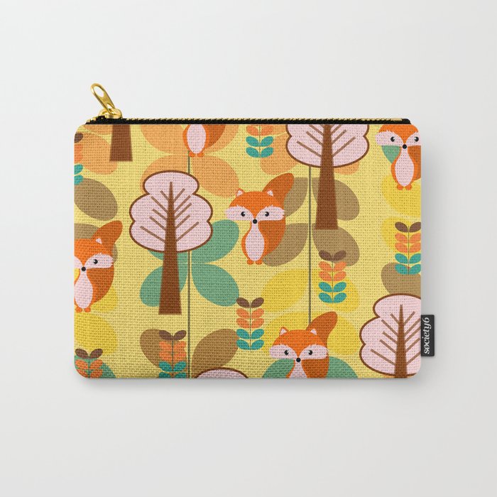 Foxes in the forest Carry-All Pouch