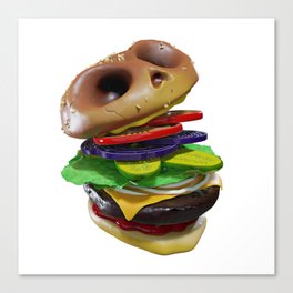 Death Burger Canvas Print